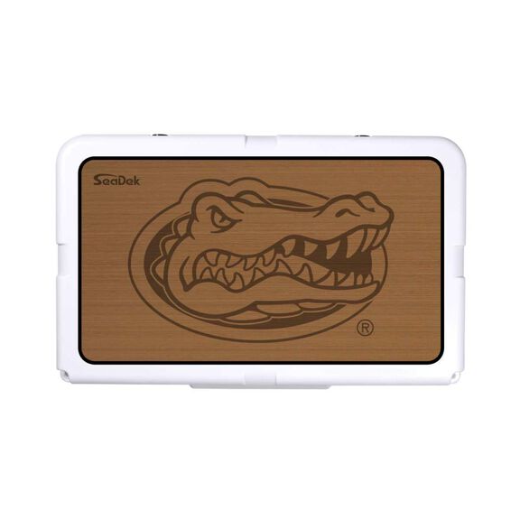 SeaDek Cooler Pad - Collegiate Collection - Fits RTIC 45 - Mocha / Black, University of Florida image number 0