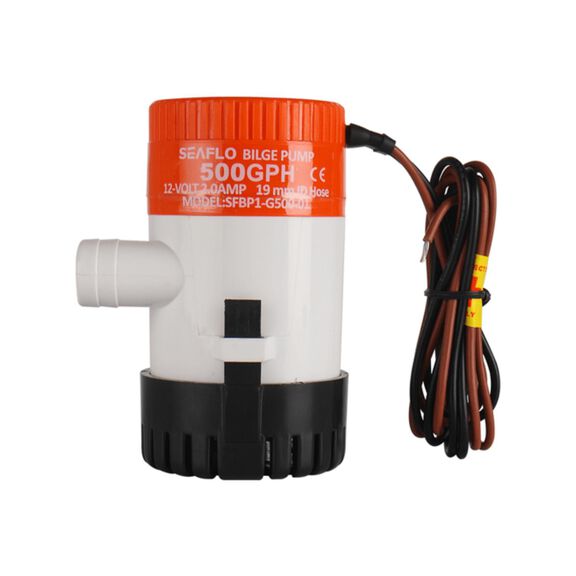 SEAFLO 01 Series 500 GPH 12V Bilge Pump, 3/4" Outlet, Marine Submersible, Anti-Airlock image number 0