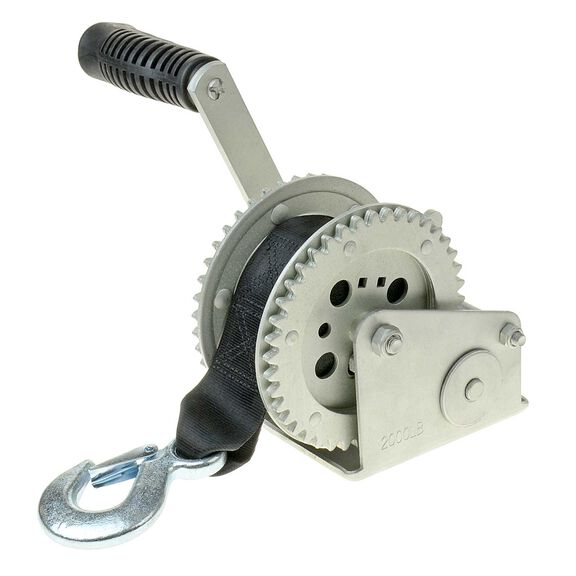 Trailer Winch, Dual Drive, 2000 lb. image number 1
