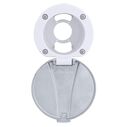 Recessed Cup & Lid Set Stainless Steel Lid / Plastic Cup Arctic White image number 1