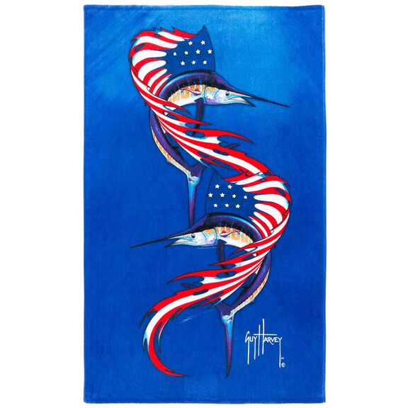 58" x 36" Americana Sailfish Towel image number 0