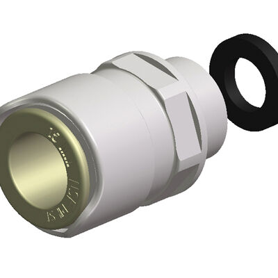 Hose Connector Tube—15mm to 1/2" (Brass)