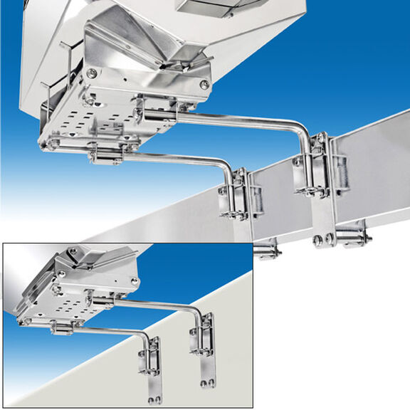 Dual Extended Square/Flat or Side, Bulkhead Rail Mount for Magma Rectangular Gas Grills image number 4