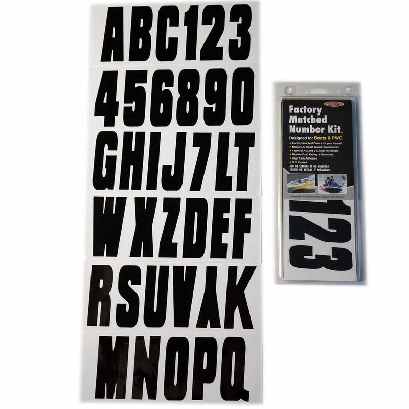 3" Letter/Number Kit, Black image number 0