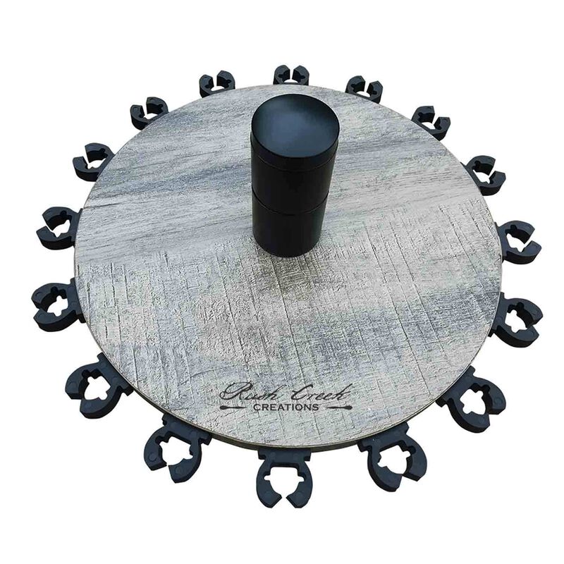 RUSH CREEK CREATIONS Driftwood 16 Round Rod Rack West Marine