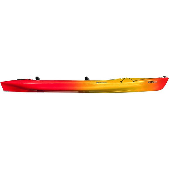 Cove 14.5 Solo-Tandem Sit-Inside Kayak, Red/Yellow image number 1