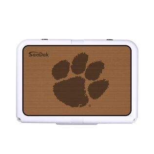 SeaDek Cooler Pad - Collegiate Collection - Fits RTIC 20 - Mocha / Black, Clemson