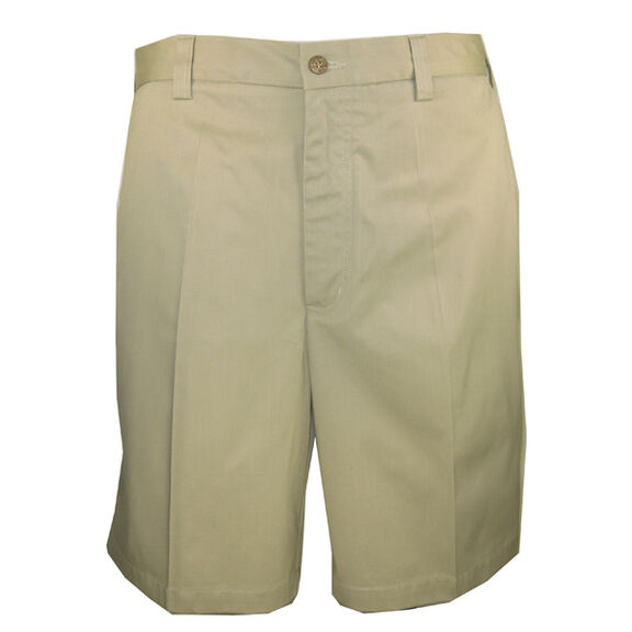 Men's Bamboo Flats Shorts, Khaki, 34 image number 0