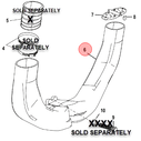 Mercury Marine / Quicksilver 8M0115149 Exhaust Y-Pipe Assembly image number 0