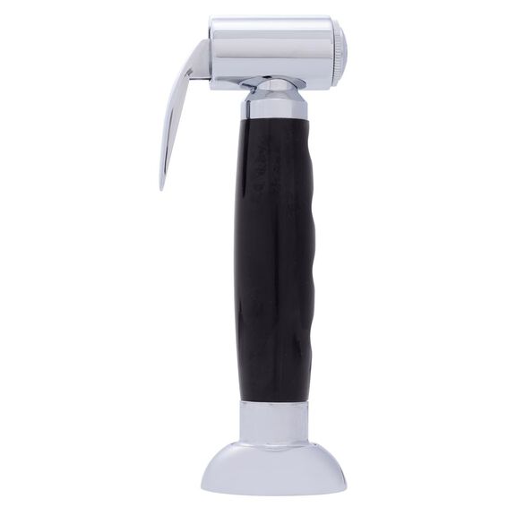 Deck-Mount Sprayer Hammer-Head Black Sprayer, 6' Black Rubber Hose, Elite Holder image number 2