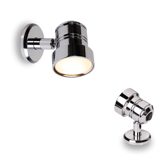 BCM Evia 4-35 Quad Adjustable LED Downlight Satin Steel image number 0