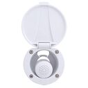 Recessed Shower Arctic White Cup & Lid, Small Arctic White Sprayer No Hook, 6' White Rubber Hose image number 5