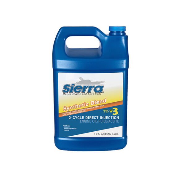 Sierra TC-W3 2 Stroke Synthetic Blend Marine Engine Oil, 1 Gallon image number 0