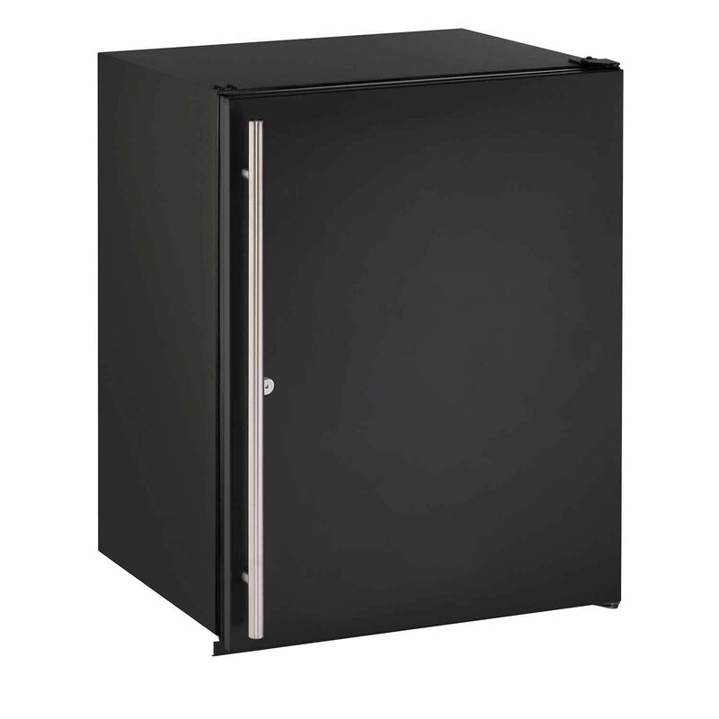 24" Black ADA Compliant Solid Door Refrigerator, With Lock image number 0