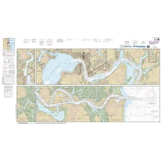 Maptech&reg; NOAA Recreational Waterproof Chart-St. Johns River-Atlantic Ocean to Jacksonville, 11491