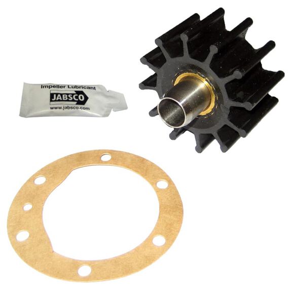 Nitrile Impeller, 2-1/4" x 1-1/4" x 1/2", 6 Drive, Plastic Insert, 12 Blades image number 0