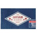 18" x 30" PVC Spray Print Boarding Mat, The Captain is Always Right image number 3
