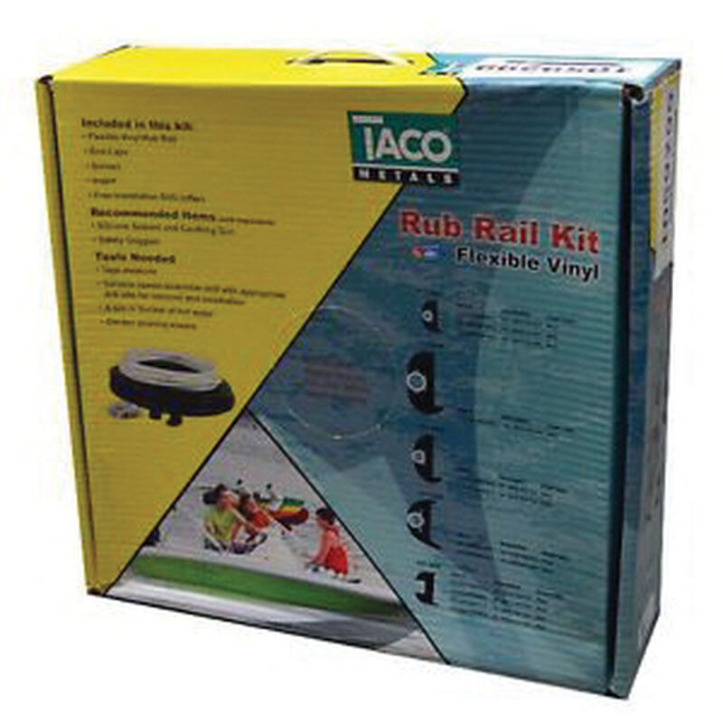 70' Flexible Vinyl Rub Rail Replacement Kit with Inserts West Marine