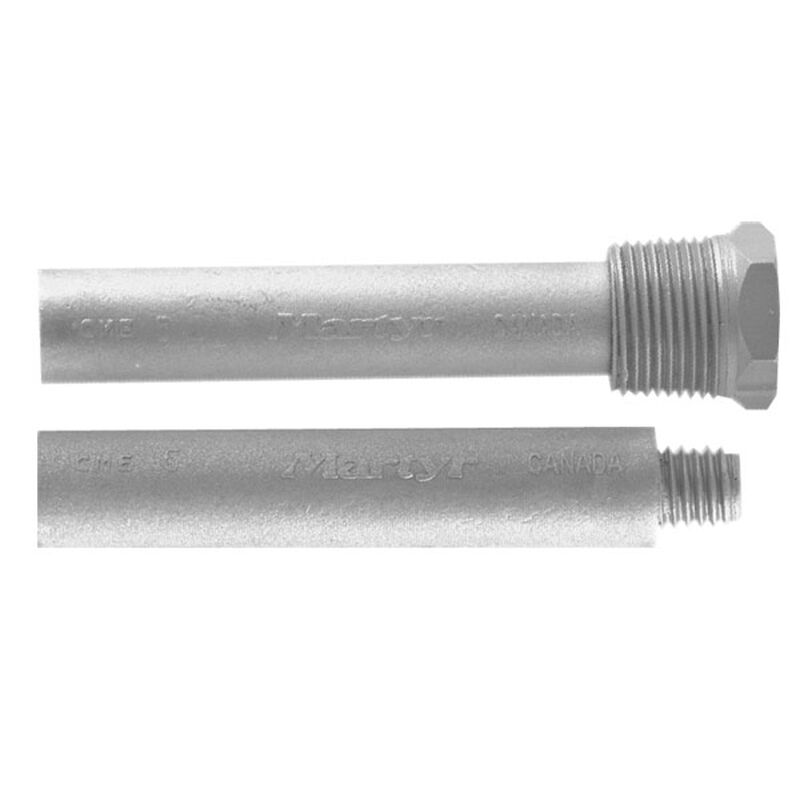 Anode with Plug, Length: 2" (51mm), Diameter: 3/8" (10mm), NPT: 3/8", UNC: 7/16" image number 0