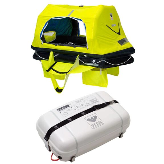 RescYou&trade; Pro 4-Person Life Raft, Canister - Horizontal Mount image number 0