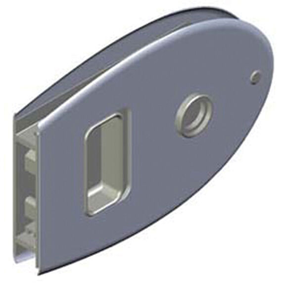 MF Flush Oval Sliding Door Latch image number 0