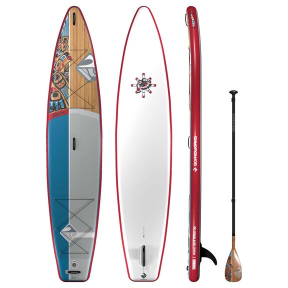 12'6" SHUBU Raven Inflatable Stand-Up Paddleboard Package image number 0