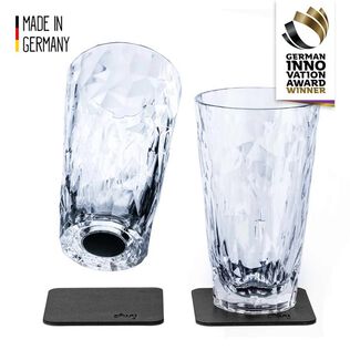 Magnetic Plastic Longdrink Glasses, Set of 2