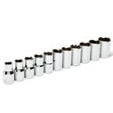 11-Piece 1/2" Drive Metric Socket Set, 6 Point image number 0