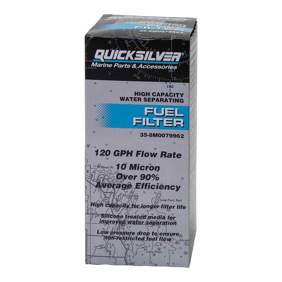 Quicksilver 8M0079962 High Capacity Water Separating Fuel Filter Element image number 2