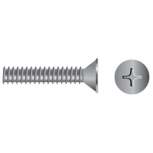 Stainless Steel Phillips Flat-Head Coarse Thread  Machine Screws