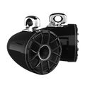 REV 10 HD Black 10" Marine Tower Speakers with XZ-B Grille & RGB LED Rings (Pair) image number 0