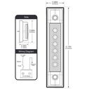 4" LED Utility Strip Light with Gasket, Blue image number 4