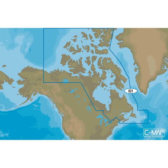 NA-Y021 Canada North and East C-MAP MAX-N+ Chart C-Card image number 0