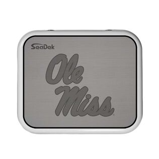 SeaDek Cooler Pad - Collegiate Collection - Fits YETI Roadie 24 - Storm Gray / Black, University of Mississippi