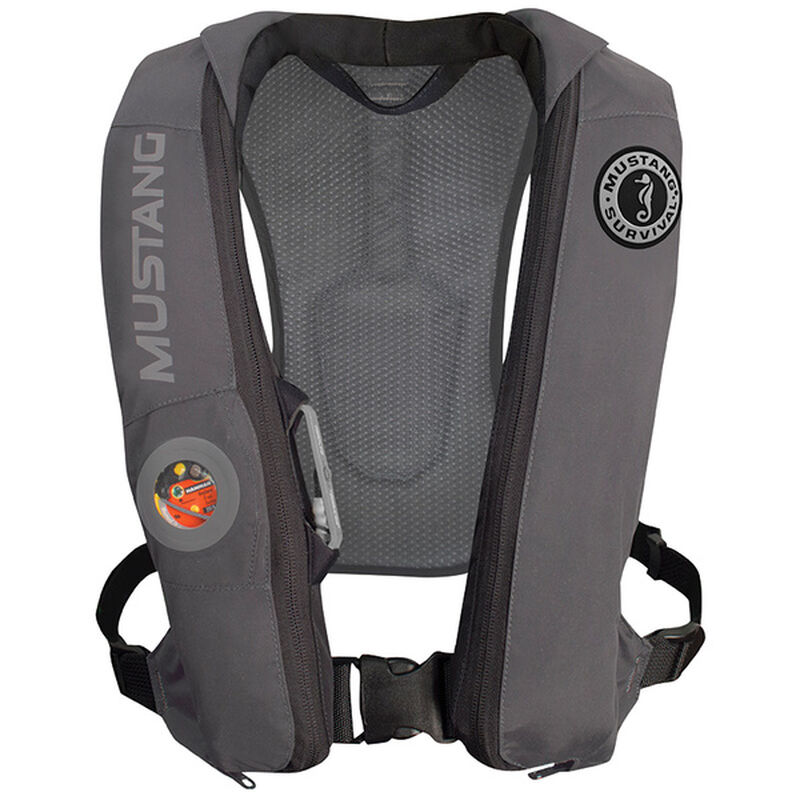 MUSTANG SURVIVAL Elite™ Life Vest with Automatic Inflation, Gray West