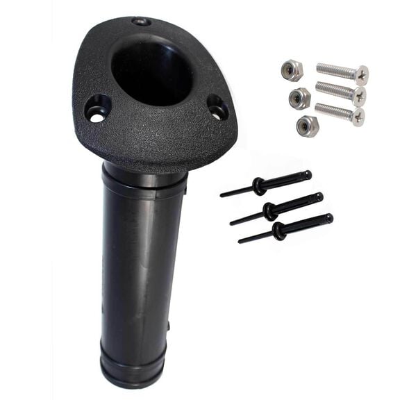 Storage Flush Mount Rod Holders Heavy Duty Cast Round Head Flush