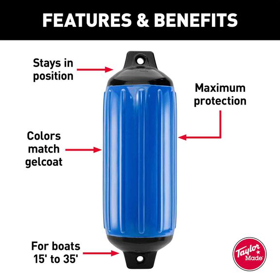 8 1/2" X 26" Super Gard Fender, Blue image number 1