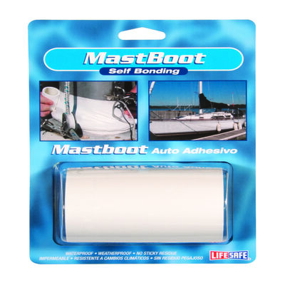 4" X 100" Mast Boot Self Bonding Tape, White