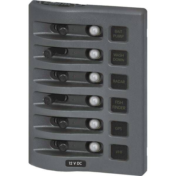 WeatherDeck® Waterproof Circuit Breaker Panel, Six-Position