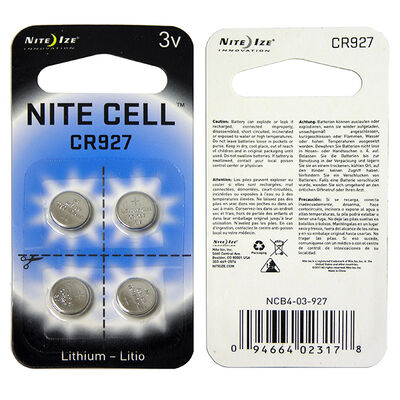 Nite Cell 3V Lithium Replacement Batteries, 4-Pack CR927