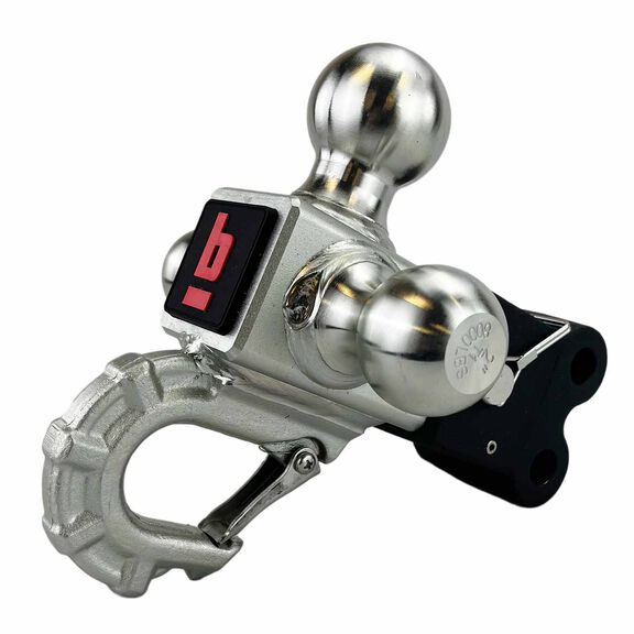Channel Mount Tri-Ball and Carabiner Hook image number 0