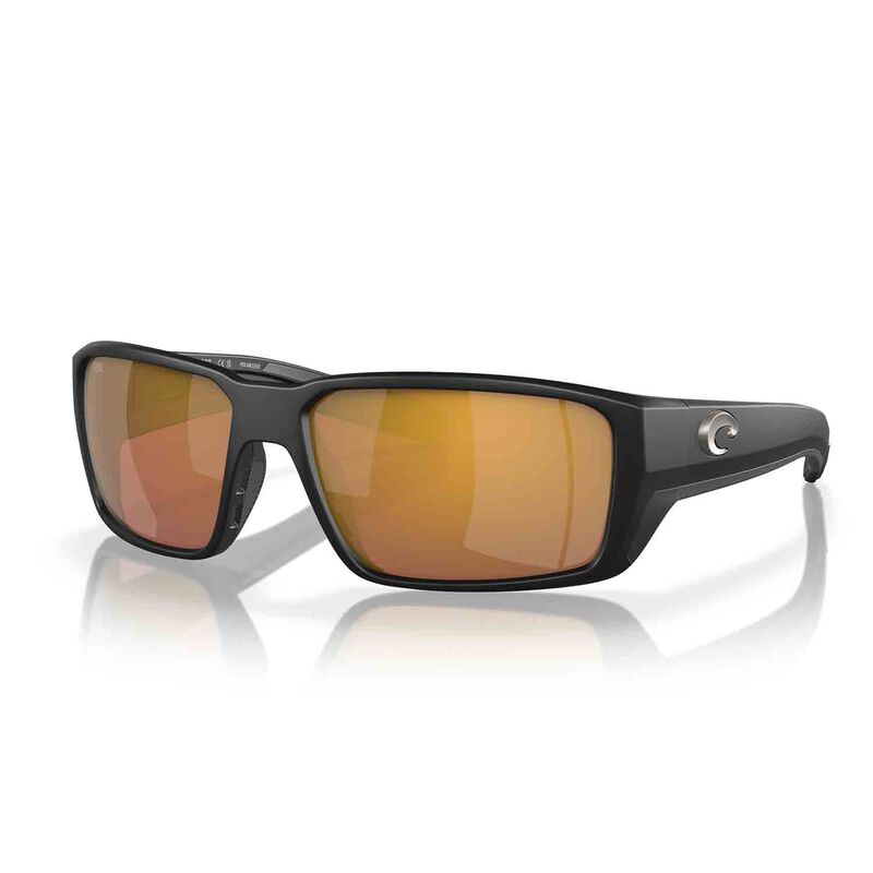 Costa Del Mar Costa Fantail Pro Matte Black Frame Sunglasses w/Gold Mirror 580G Lenses 06S9079-90791460