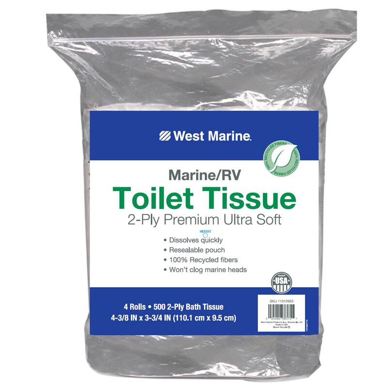 2Ply Premium Ultra Soft Toilet Tissue, 4Pack West Marine