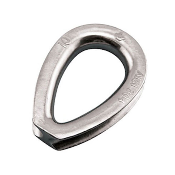3/8" Stainless Steel Extra Heavy Duty Thimble image number 0