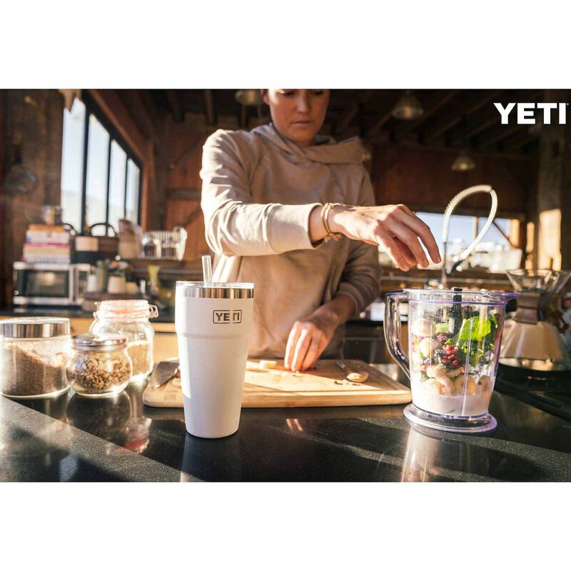 YETI Rambler 26-fl oz Stainless Steel Cup with Straw Lid in the