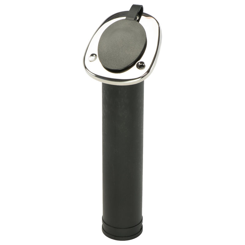 Nylon Flush Mount Rod Holder with Stainless Steel Cap image number 0