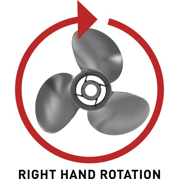 Black Diamond 3-Blade Aluminum Propeller, 14 dia x 23 pitch, Right Hand image number 2
