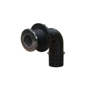 1-1/2" Stainless, Elbow Thru-Hull, Qwik-Lok