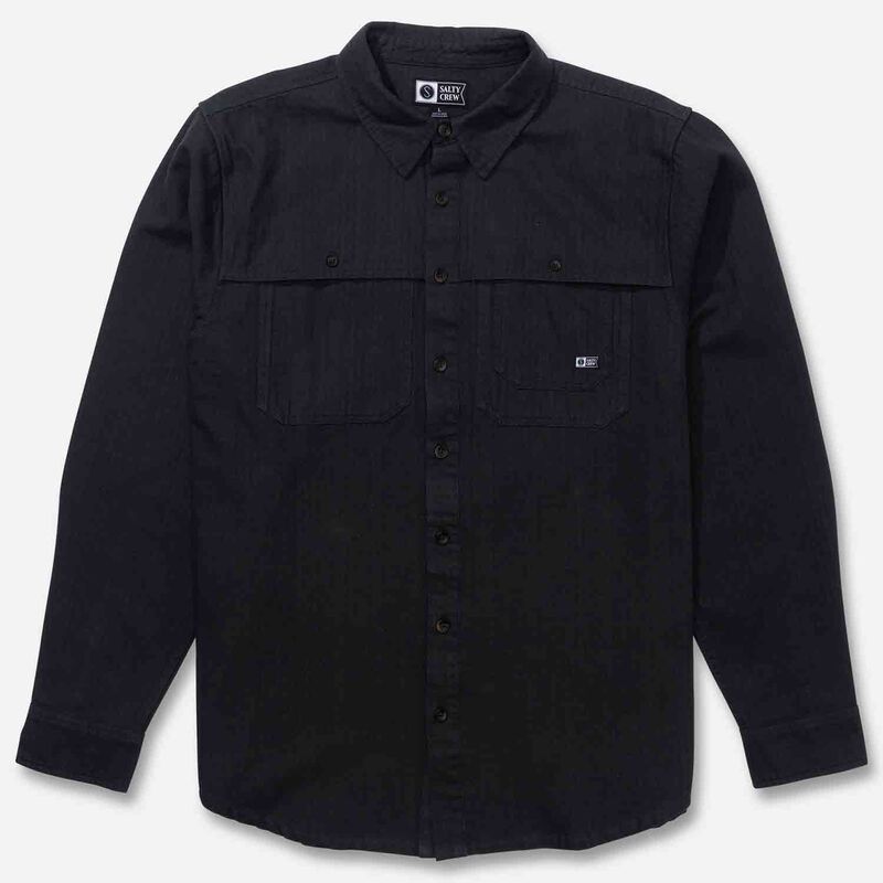 Salty Crew Men's Long Haul Shirt, in Phantom, Size 2XL | by West Marine