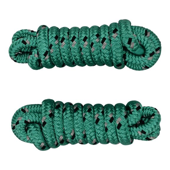 2 pack - SM 3/8" Dock Line Green with Black Tracer - 6 Foot image number 0